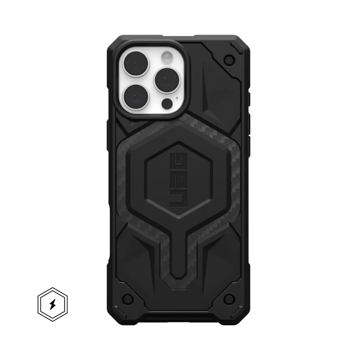 IPHONE 15 SERIES UAG IPHONE MONARCH PRO: MAGSAFE COMPATIBLE, RUGGED, SHOCKPROOF, PREMIUM PROTECTIVE COVER BLACK