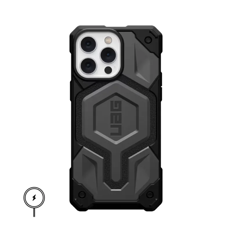 IPHONE 16 SERIES UAG IPHONE MONARCH PRO: MAGSAFE COMPATIBLE, RUGGED, SHOCKPROOF, PREMIUM PROTECTIVE COVER TITANIUM GREY