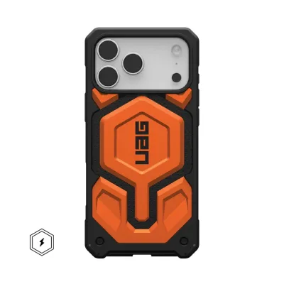 IPHONE 17 SERIES UAG IPHONE EXCLUSIVE MONARCH PRO: MAGSAFE COMPATIBLE, RUGGED, SHOCKPROOF, PREMIUM PROTECTIVE COVER ORANGE