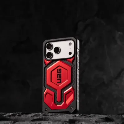 IPHONE 17 SERIES UAG IPHONE MONARCH PRO: MAGSAFE COMPATIBLE, RUGGED, SHOCKPROOF, PREMIUM PROTECTIVE COVER CRIMSON RED — alternate view