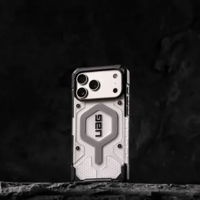 iPhone 17 Series Uag Magsafe pathfinder Armor Lightweight Slim Case For Iphone Military Drop Tested  Transparent Gray — alternate view