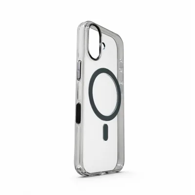 iPhone 17 Series Crystal Clear Green Transparent Case With Built-In Magnetic Ring & Capacitive Camera Control Button Hard PC Back Slim Protective Cover Clear Green — alternate view