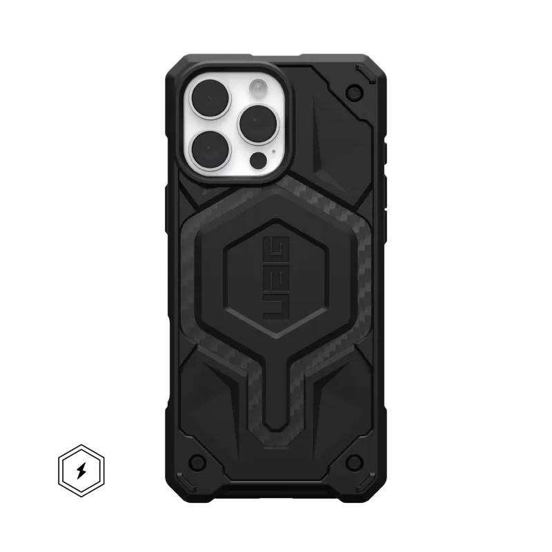 IPHONE 14 SERIES UAG IPHONE MONARCH PRO: MAGSAFE COMPATIBLE, RUGGED, SHOCKPROOF, PREMIUM PROTECTIVE COVER BLACK